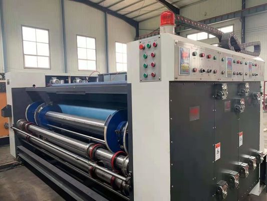Kecepatan Cepat Dua Warna 440V Flexo Printer Slotter Die Cutter
