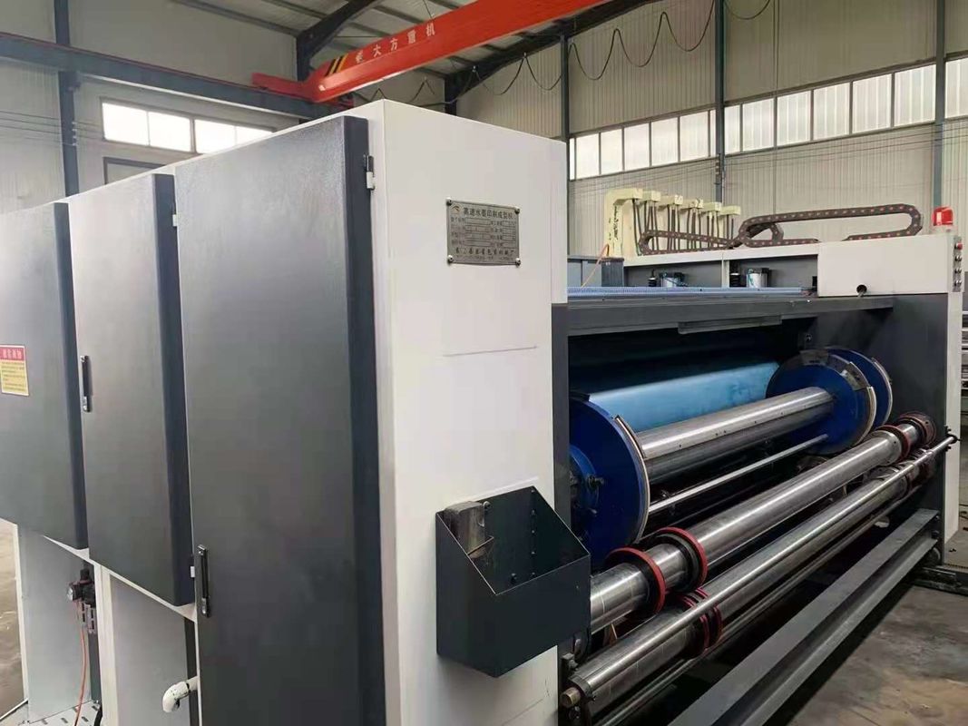 Kecepatan Cepat Dua Warna 440V Flexo Printer Slotter Die Cutter